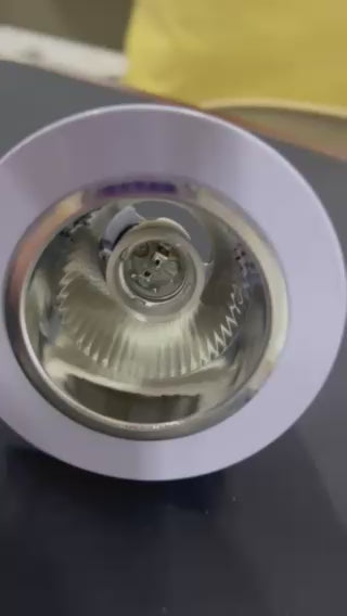 Biglite 3.5 Inch Pinlight Fixture E27 White Border, E27 YP359-1WH