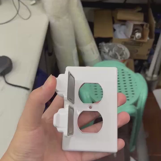 Eagle 2 Gang Weatherproof Plate Cover White CAT 1962 Electx Electrical Supply