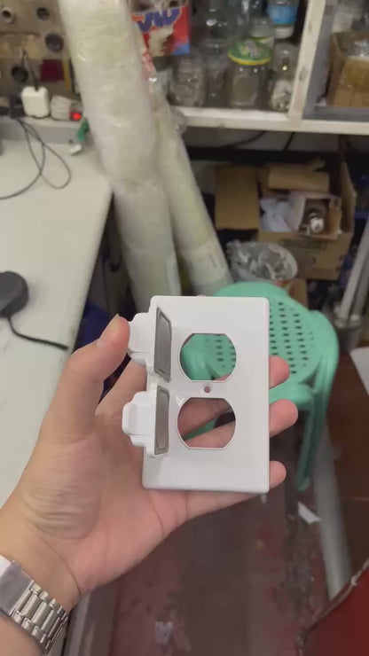 Eagle 2 Gang Weatherproof Plate Cover White CAT 1962 Electx Electrical Supply