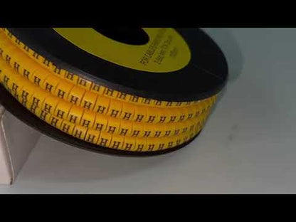Cable "H" Marker 2.6mm to 4.2mm Yellow EC-1Y, 1000PCS