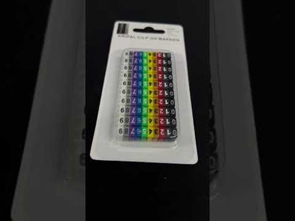 Cable Marker Clip On 0-9 Assorted Color 2.5MM - KCM-2.5MM Wire Tagging