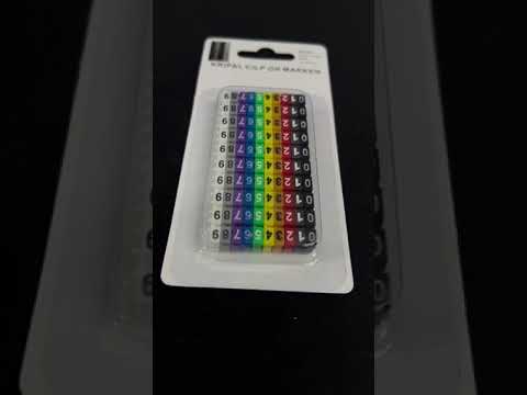 Cable Marker Clip On 0-9 Assorted Color 2.5MM - KCM-2.5MM Wire Tagging