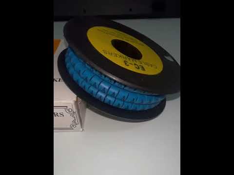 Grippes (A) Cable Marker 5.0mm to 7.2mm  (350pcs) Blue   EC-3B(A)