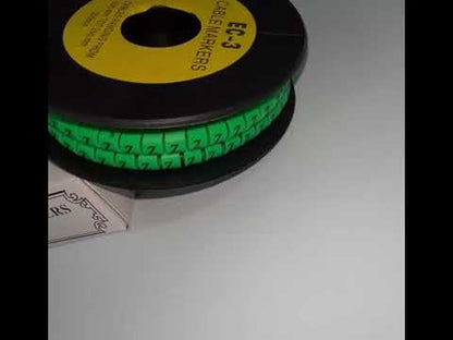 Cable (Z) Marker 5.0mm to 7.2mm EC-3G 350pcs Green