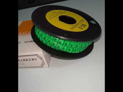 Cable (R) Marker 5.0mm to 7.2mm EC-3G 350pcs Green  Wire Tagging