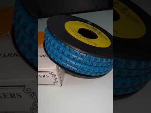 Grippes (Q) Cable Marker 3.6mm to 5.2mm Color Blue 1roll 500pcs EC-2B