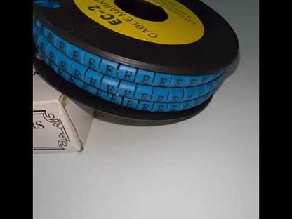 Grippes (E) Cable Marker 3.6mm to 5.2mm Color Blue 1roll 500pcs EC-2B