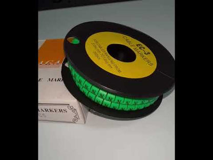 Cable (N) Marker 5.0mm to 7.2mm EC-3G 350pcs Green  Wire Tagging