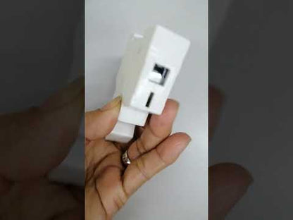 Wixim DIN Rail Fuse Holder for 10X38mm Ceramic Fuse 1 Pole