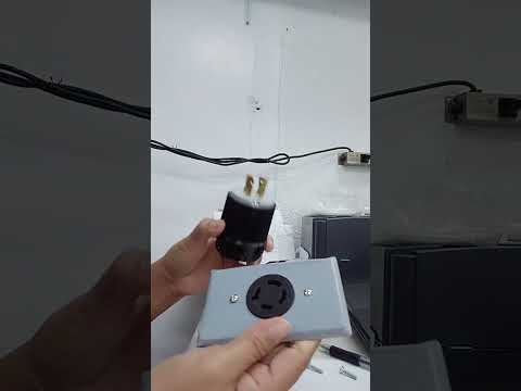 Grippes 20A Twist Lock Outlet with Plate and Plug Type 3P+E (4P) 250V (NEMA L15) WJ6421B and 9221 and BL1520P Electx Electrical Supply 