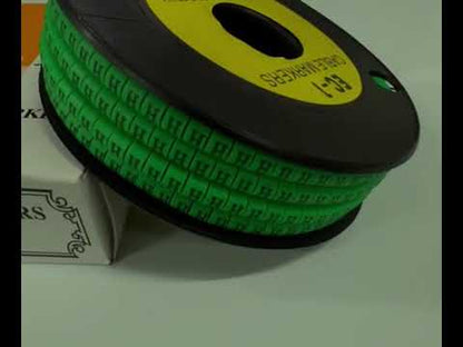 Cable "H" Marker EC-1 Green 2.6mm to 4.2mm 1000pcs 1 Roll   EC-1G(H)