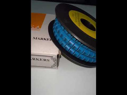 Grippes (F) Cable Marker 5.0mm to 7.2mm (350pcs) Blue    EC-3B(F)