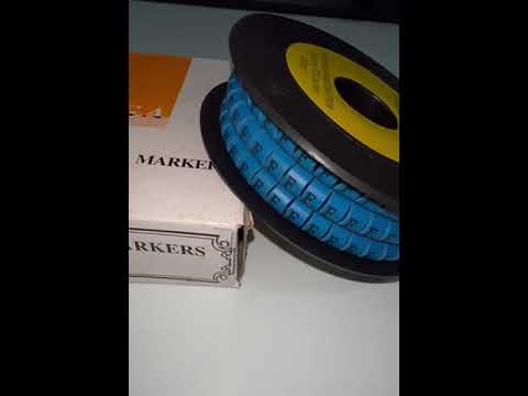 Grippes (F) Cable Marker 5.0mm to 7.2mm (350pcs) Blue    EC-3B(F)