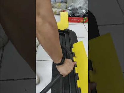 BFT 2 Channel Cable Ramp Protector with Corner Guard 90 Degrees to the Right