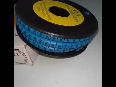 Grippes (K) Cable Marker 3.6mm to 5.2mm Color Blue 1roll 500pcs EC-2B