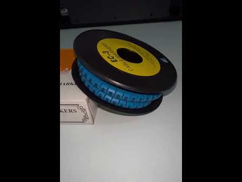 Grippes (8) Cable Marker 5.0mm to 7.2mm (350pcs) Blue   EC-3B(8)