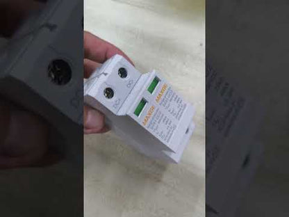 Maxge 40A Surge Protective Device 2 Pole 600VDC 40kA SGS1-DC/2 SPD Surge Protection Device