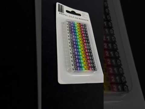 Cable Marker Clip On 0-9 Assorted Color 1.5MM   KCM-1.5MM Wire Tagging