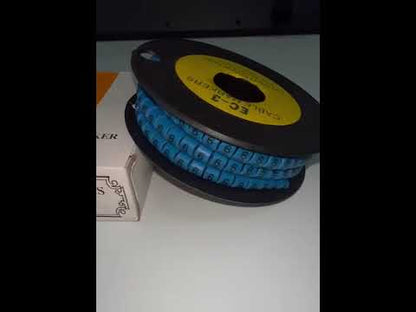 Grippes (6) Cable Marker 5.0mm to 7.2mm (350pcs) Blue EC-3B(6)