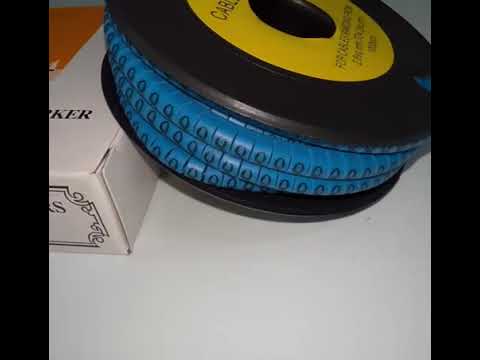 Cable Marker 2.6mm to 4.2mm 1000pcs Blue EC-1B