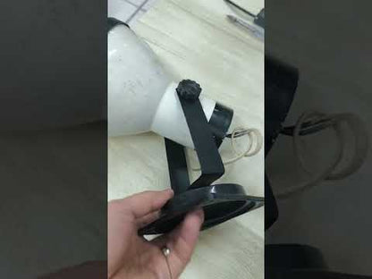 14cm Spot Light Holder White with Black Boarder E27 100W Max 6 Inches