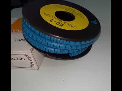 Grippes (I) Cable Marker 3.6mm to 5.2mm Color Blue 1roll 500pcs EC-2B