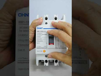 Chint MCCB 100A 3P NM1-125S/3300 Molded Circuit Breaker 230V 42kaic 415V 25kaic 690V 3kaic