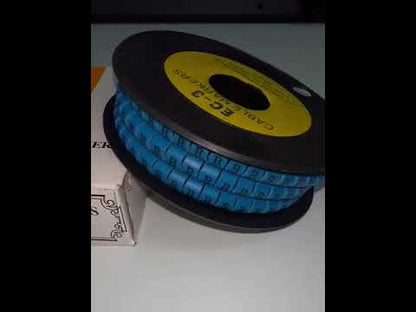 Grippes (B) Cable Marker 5.0mm to 7.2mm (350pcs) Blue   EC-3B(B)