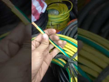 10mm Grounding Cable Durable Wire (20 Meters) Yellow/Green