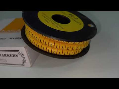 Cable (L) Marker 5.0mm to 7.2mm EC-3 Yellow ( 350PCS)  Wire Tagging