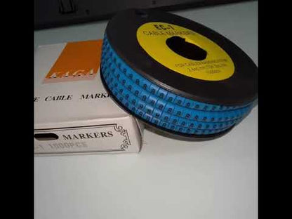 Cable "8" Marker 2.6mm to 4.2mm 1000pcs Blue EC-1B
