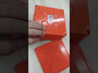 Poly 4 1/2 x 4 1/2 Inches PVC Square Box with Cover