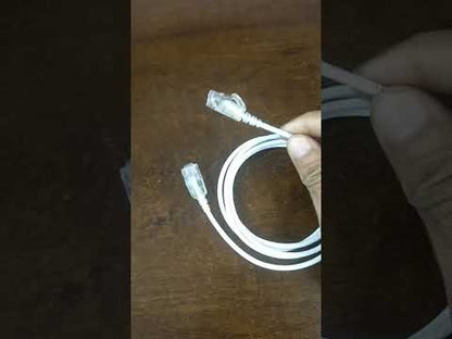 China Cat 6a UTP Patch Cord Cable 4 Pairs White 0.5 Meter