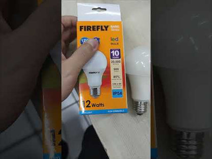 Firefly LED Bulb 12V DC 12W E27 6500K Daylight EBF412DL ( needs Battery to light up)