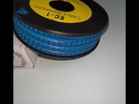 Cable "C" Marker 2.6mm to 4.2mm Blue EC-1B, 1000PCS