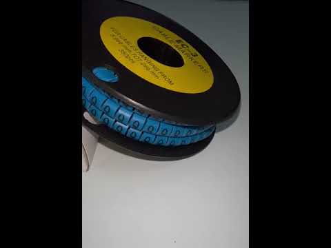 Grippes (Q) Cable Marker 5.0mm to 7.2mm (350pcs) Blue   EC-3B(Q)