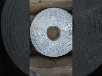 Hansen RG6 200 Meters White CCTV Coaxial Cable Pure Copper Shielded RG6-Q 75 Ohms