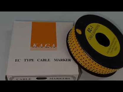Cable "3" Marker 2.6mm to 4.2mm Yellow EC-1Y, 1000pcs