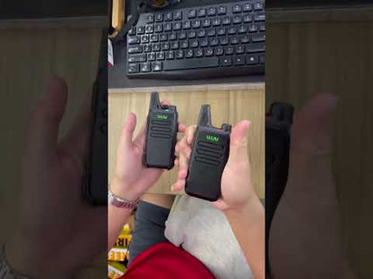 WLW Two-Way Radio 400-470Hz Black  10-15 Meters, Walkie Talkie UHF 400-470Mhz