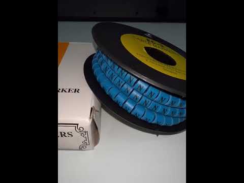 Grippes (N) Cable Marker 5.0mm to 7.2mm (350pcs) Blue    EC-3B(N)