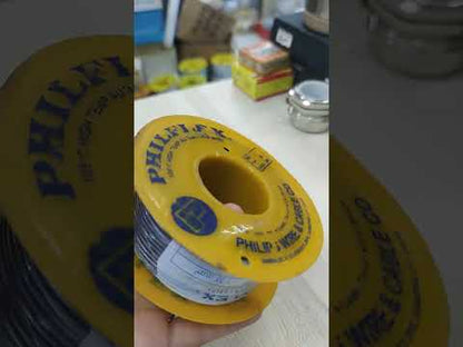 Philflex Auto Wire AWG 16 ( 1.25mm) Automotive Wire Auto Wire Black 30 Meters 1 Roll