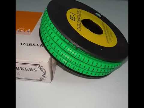 Cable "1" Marker EC-1 Green 2.6mm to 4.2mm 1000pcs 1  Roll  Wire Tagging