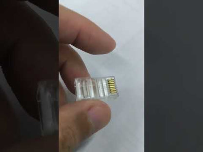AMP CAT 5e Connector Plug Plastic 5 Pcs per Order, RJ45 Connector CAT5e