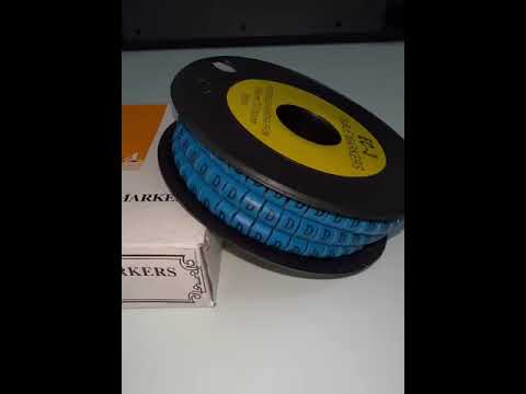 Grippes (D) Cable Marker 5.0mm to 7.2mm  (350pcs) Blue   EC-3B(D)