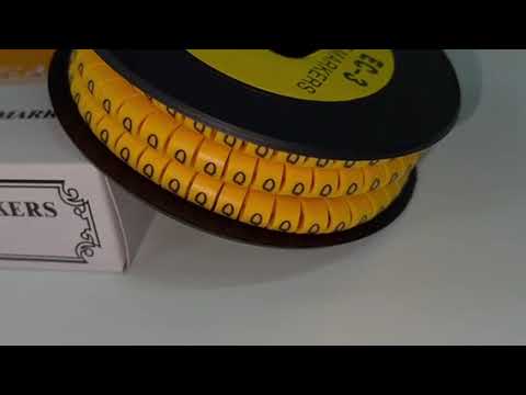Cable Marker Q 5.0mm to 7.2mm EC-3 Yellow (350PCS)