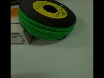 Cable (T) Marker EC-1 Green 2.6mm to 4.2mm 1000pcs 1 Roll   EC-1G(T)  Wire Tagging