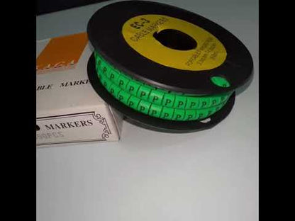 Cable (P) Marker 5.0mm to 7.2mm EC-3G 350pcs Green  Wire Tagging