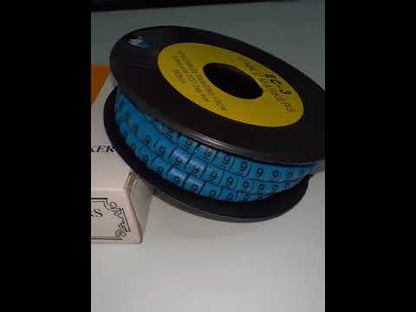 Grippes (9) Cable Marker 5.0mm to 7.2mm (350pcs) Blue    EC-3B(9)