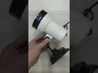 Spot Light Holder E27 Square Base Adjustable Tilt 100W Capacity White and Black Finish