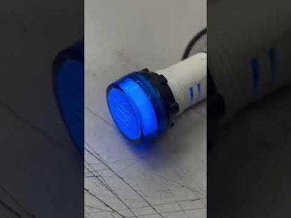 LED Indicator Lamp 22mm 24V (Sassin) Pilot Light BLUE